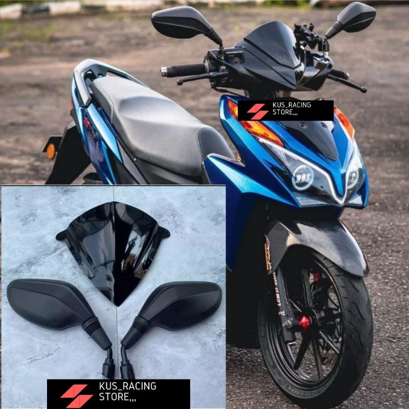 PAKET VISOR VARIASI PLUS SPION CLICK THAILAND PNP HONDA VARIO 110 125 OLD