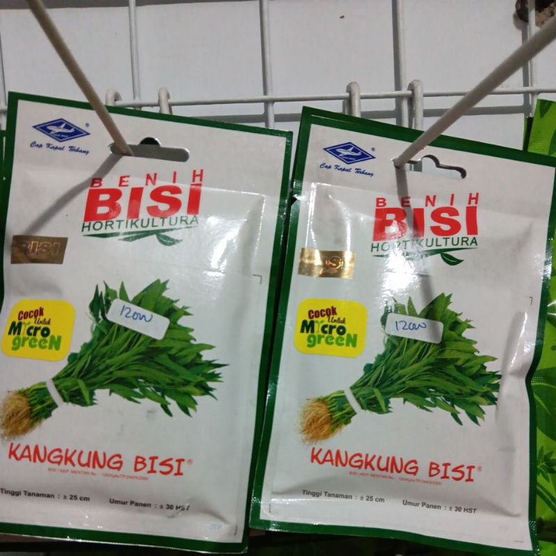 benih unggul Kangkung darat cabut KANGKUNG BISI isi 1000 biji