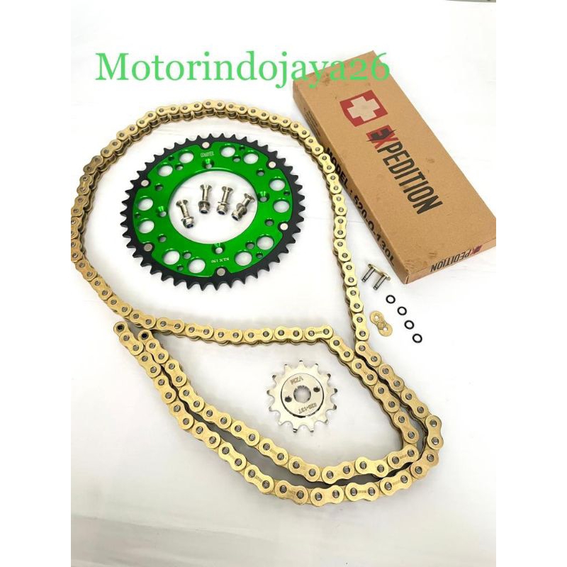 Gear Set 520 Roz Rantai O ring klx 150 d tracker 150 Gear Roz klx Rantai o ring