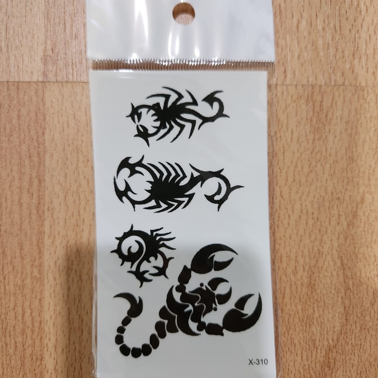 Tato Temporer Scorpions Temporary tattoo Premium Import Quality