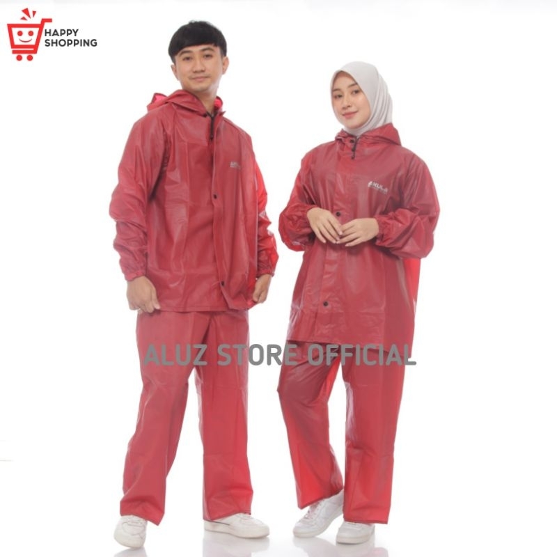 JAS HUJAN, RAINCOAT Pria Wanita ANTI REMBES By AKULA Best Quality Mocca