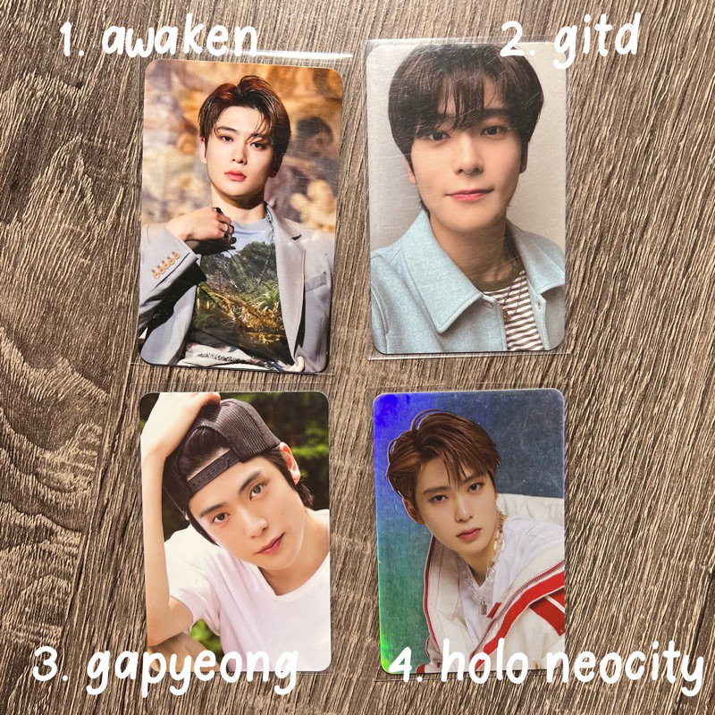 (clearance sale) jaehyun gitd awaken gapyeong holo neocity deco kit official glow in the dark japan 
