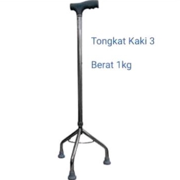 Tongkat Kaki 3 / Tongkat Kaki 1  Orang Tua Lurus / Lipat Lipat / kaki 4