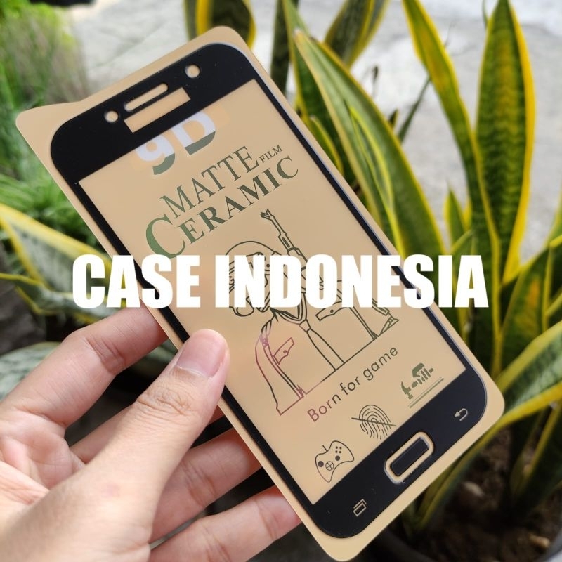 Tempered Glass Ceramic Matte Blue Ray  Samsung A5 2017 A520