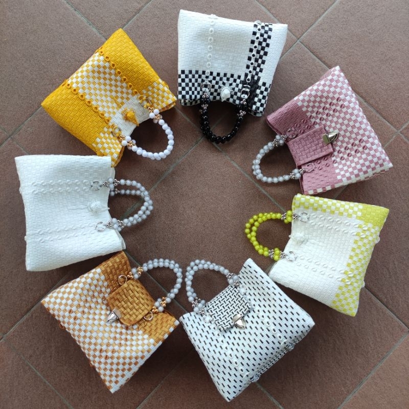 Tas Jali Mutiara/ Tas Jali Paty / Tas Anyaman Jali Paty Mutiara size M