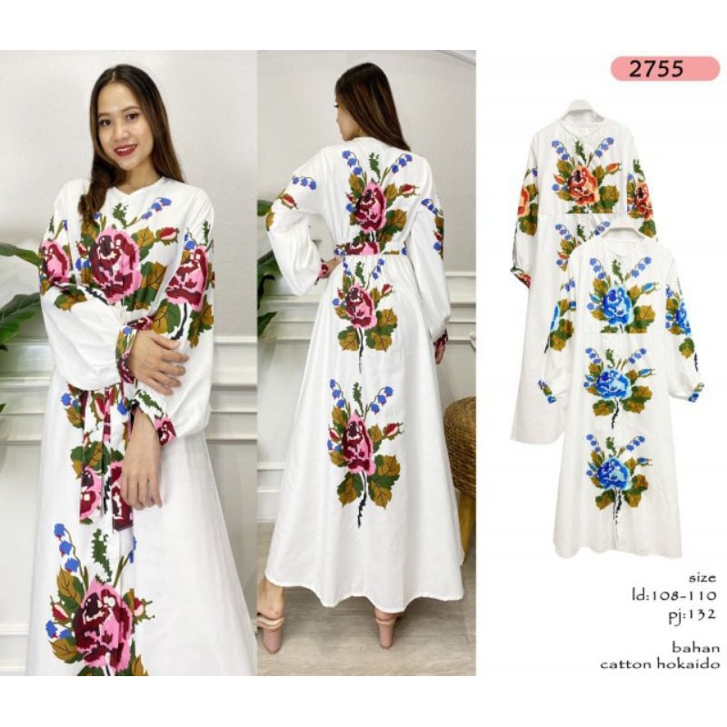 Gamis Mawar 3 Warna