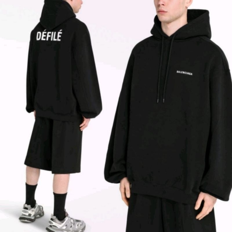 S - XXXXXL(6XL) Hoodie Black Dèfilè OVERSIZE Hoodie Jacket Bigsize BLCA Devile Unisex BIGSIZE JUMBO Fleece Unisex
