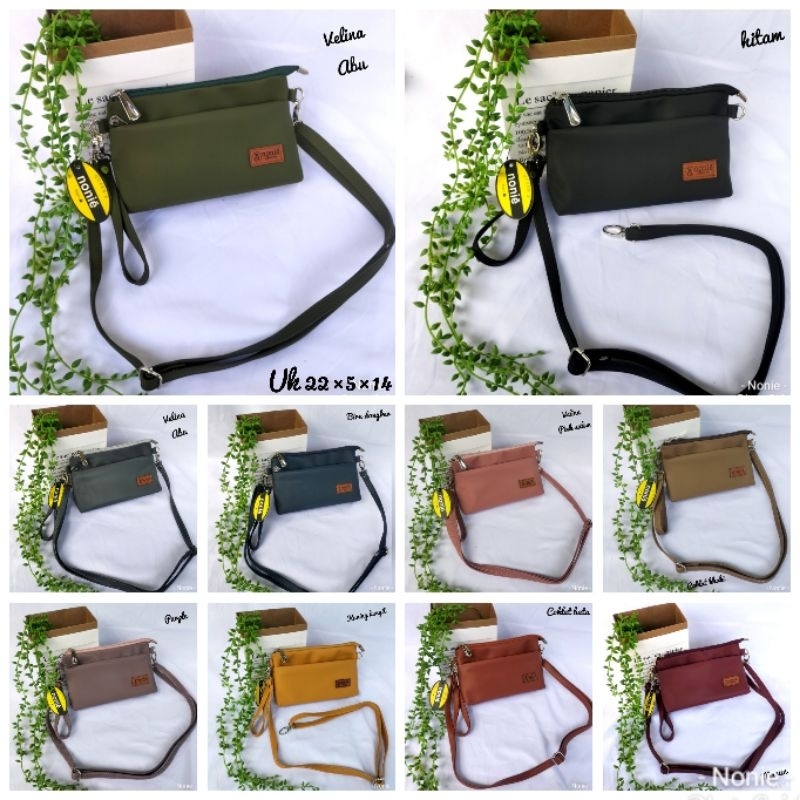 TAS SELEMPANG/VELINA BY NONIE/TAS ANTI AIR TERLARIS