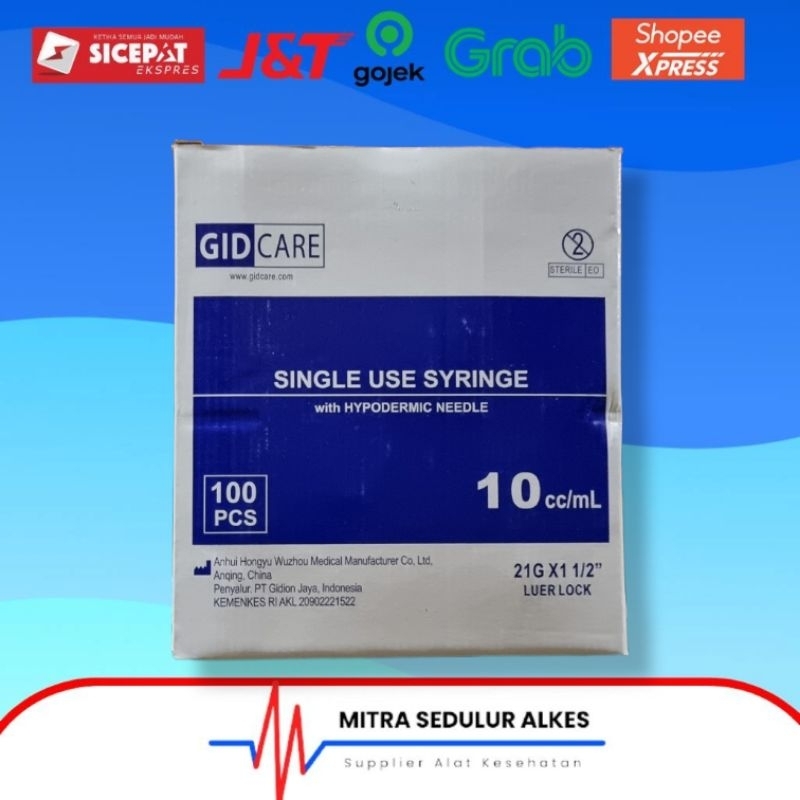 Spuit 10cc 10 cc Gidcare Gid Care