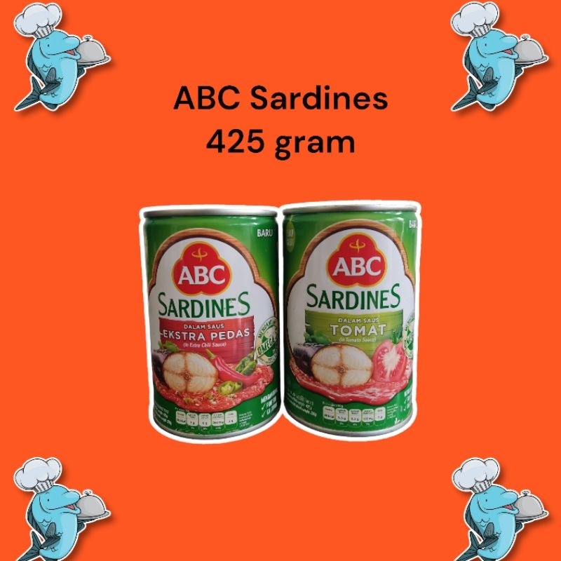 

ABC Sardines 425 gram / Abc Sardines Saus Tomat / Abc Sardines Extra Pedas