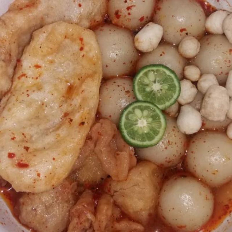 

Baso Aci isi ayam pedas /baso Aci instan