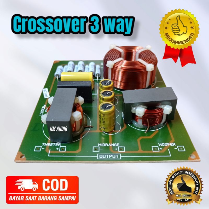Crossover 3 way Cross over Pasif Pembagi Frekuensi speaker 3 way