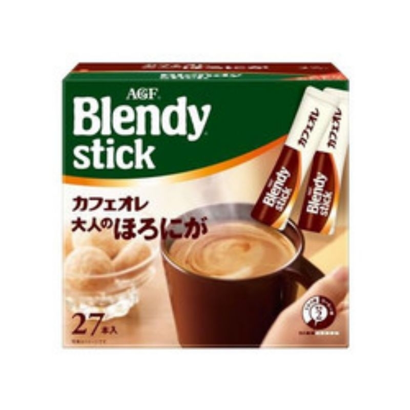 AGF Blendy Stick Cafe Au Lait Adults Bittersweet 27 x 8 Gram