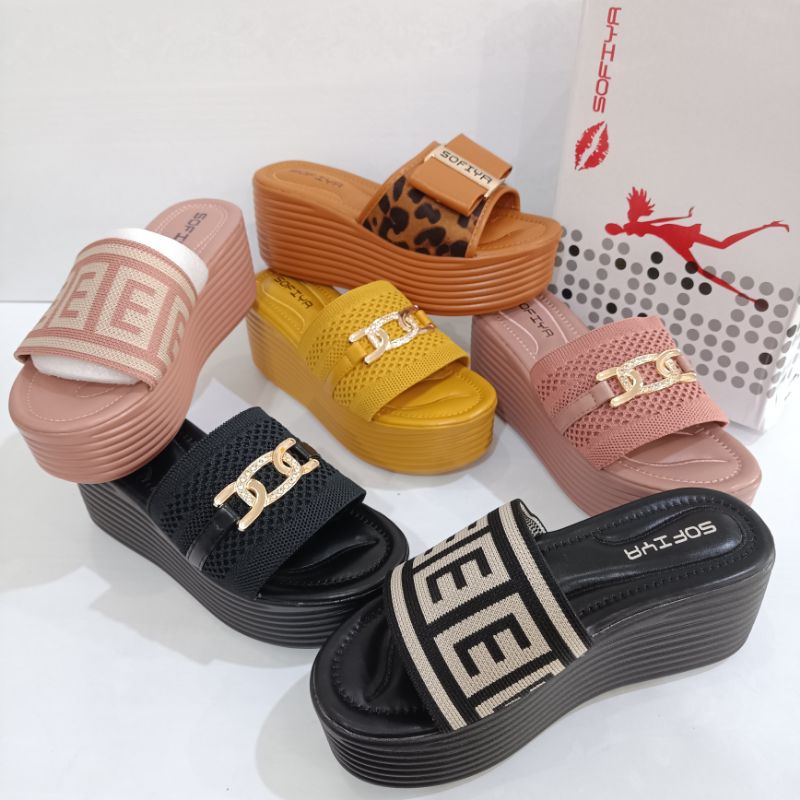 Sandal Wedges Sofiya tipe 7988-25 | 7988-25 | 7988-13 | Sandal Fashion Sofiya | Sandal Import