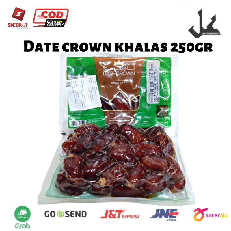 

Kurma Date Crown Khalas 250gr kemasan vacum