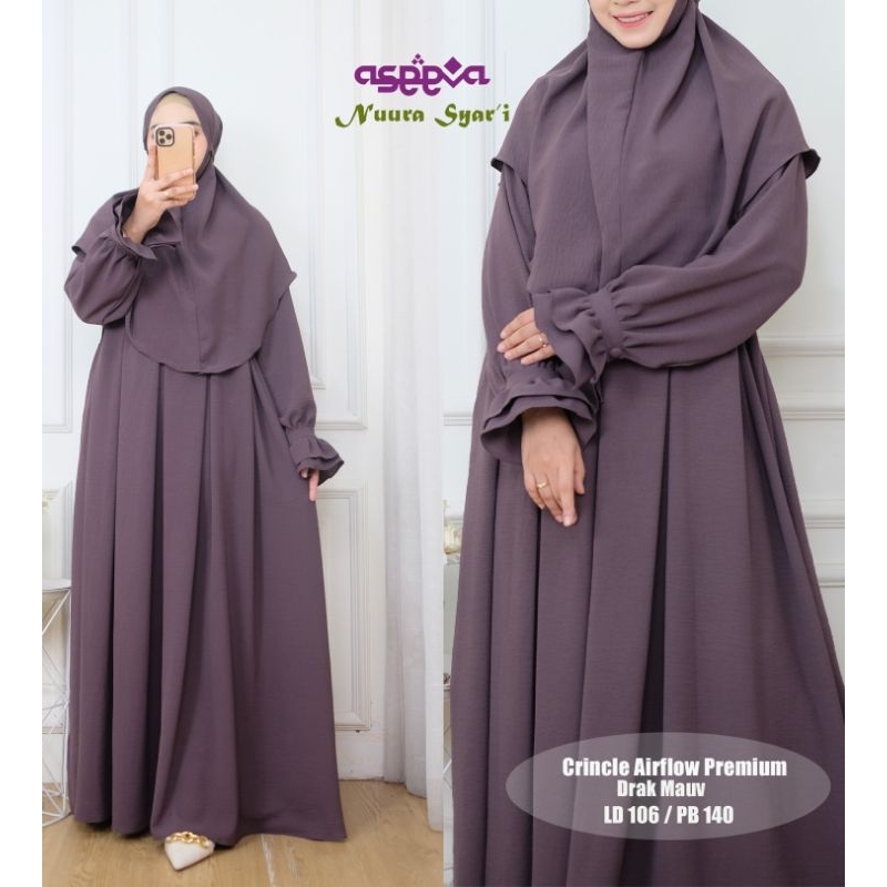 Nuura Syar'i Gamis Set Hijab by aseeva