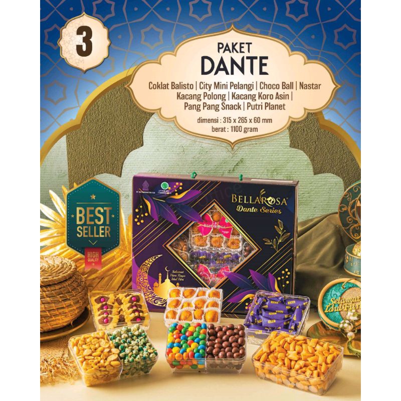 

Paket kue lebaran / bellarosa Dante series lebaran idul Fitri 2023