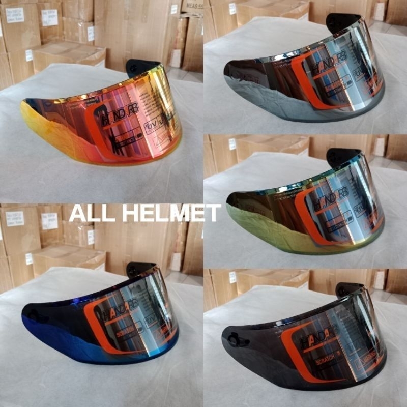 Kaca Flat Helm Visor Iridium PNP NHK GP1000 NHK RX9 GM RACE PRO Iridium Silver Gold Blue Red revo Hitam Bening