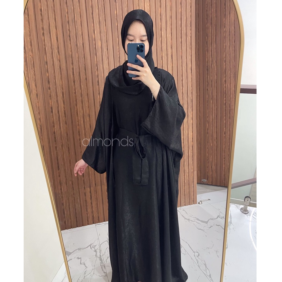 Mecca Abaya Turkey Arab Abaya Polos Set 3in1 Outer Gamis Syari