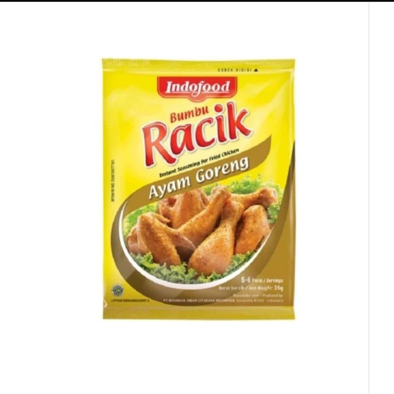 

Bumbu Racik Indofood Ayam Goreng (isi 10 pcs)