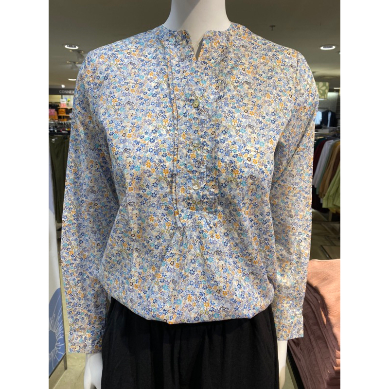 [ORIGINAL] BLOUSE WANITA BRAND ST.YVES TERBARU MOTIF BUNGA LENGAN PANJANG | KEMEJA CEWEK MOTIF BUNGA