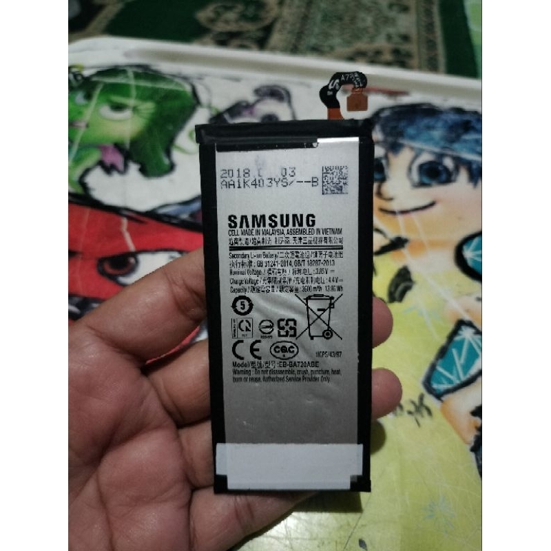 Baterai Samsung J7 Pro J730G Ori copotan Hp