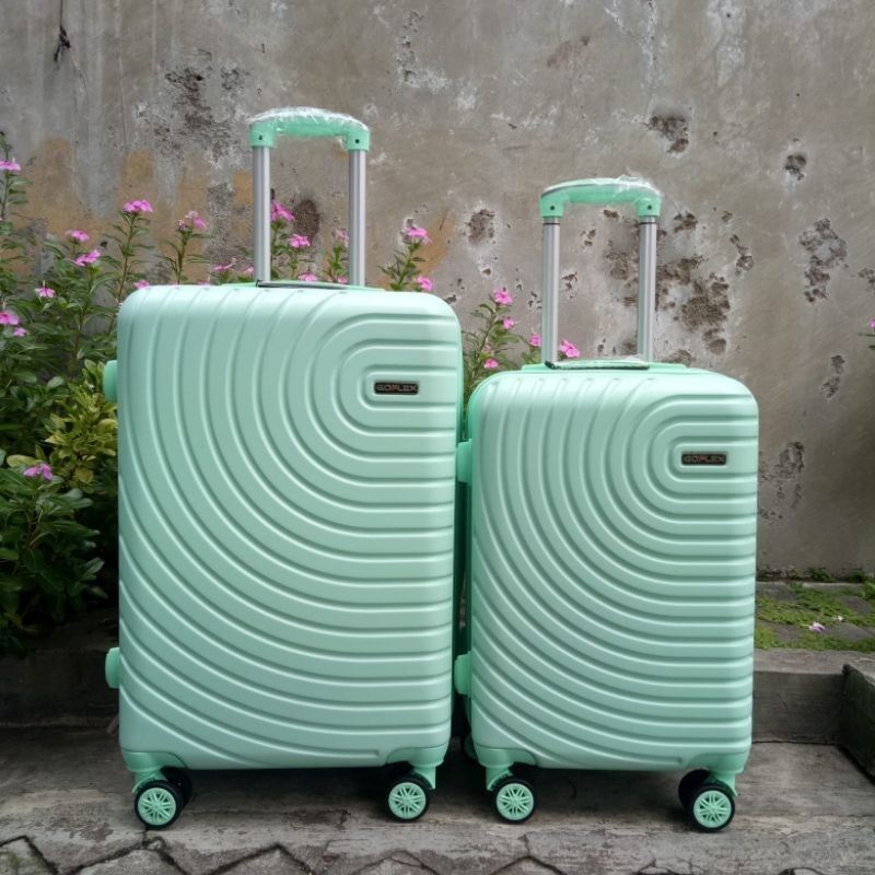 KOPER FIBER 20 INCH - 24 INCH GOFLEX ZL021 ONE COLOR HARDCASE ORI - KABIN SIZE DAN BAGASI