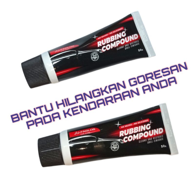 ALF Rubbing Compound 50 gr - Penghilang Goresan Garis Baret Mobil Motor