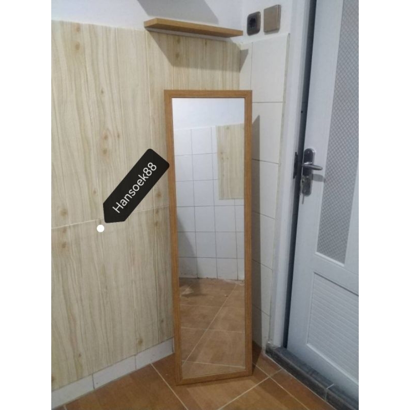 [PRIORITAS] STANDING MIRROR CERMIN STANDING UK 127 X 35.5 CM CERMIN BERDIRI FULL BODY KACA STANDING BS DIGANTUNG