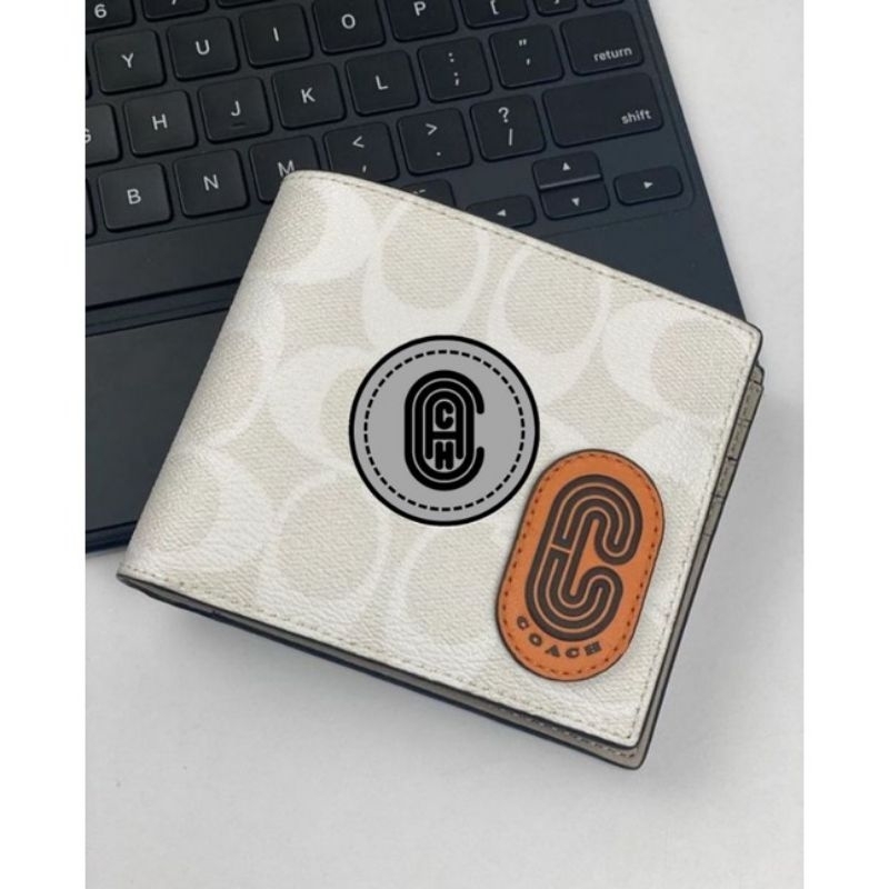 Dompet/ Wallet Coach + Card Holder Ori (White Color)