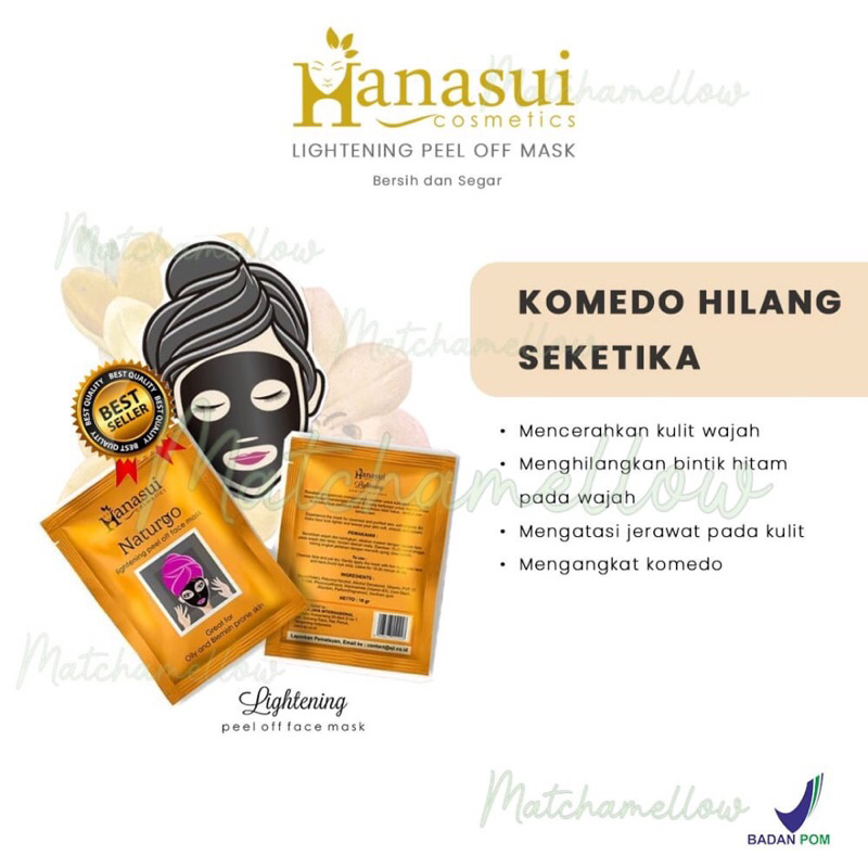 MASKER KOMEDO NATURGO GOLD HANASUI