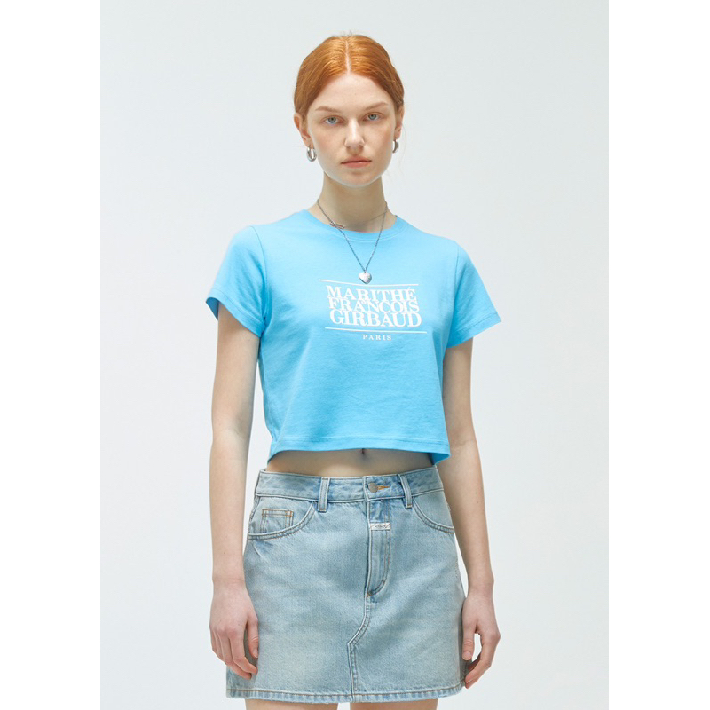 MARITHE FRANCOIS GIRBAUD - W Classic Logo CROP Tee