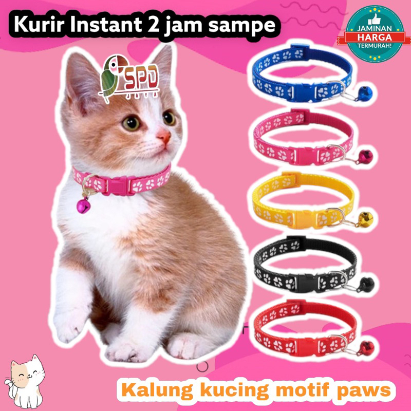 KALUNG KUCING MOTIF PAWS