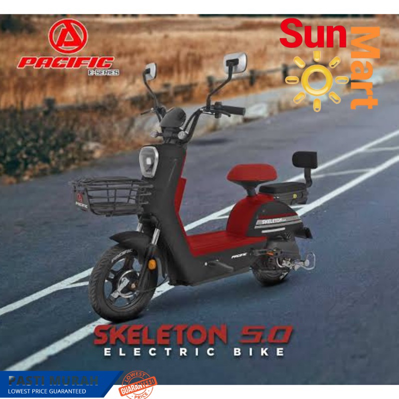 SEPEDA LISTRIK PACIFIC SKELETON 5.0 E-BIKE ELECTRIC BIKE EBIKE