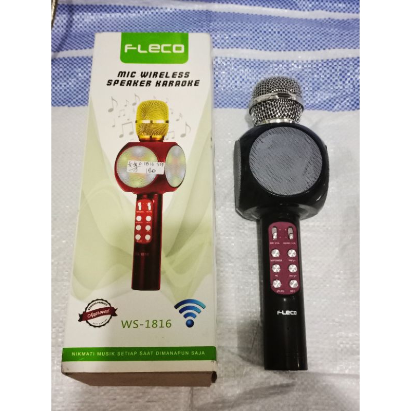 mikrofon Wireless Karaoke Bluetooth Fleco