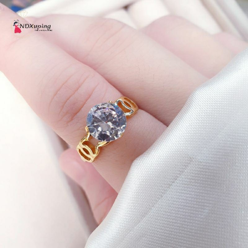 Cincin Dewasa Permata Satu Titanium Fashion N07032304