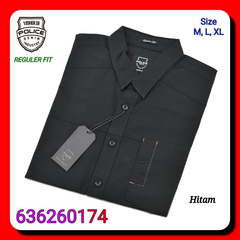 Kemeja Lengan Pendek Pria Police Denim Industry 607260124