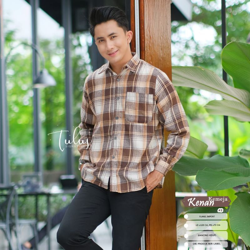 KENAN KEMEJA #3 BY TULUS SIGNATURE / KEMEJA FLANEL PRIA PREMIUM