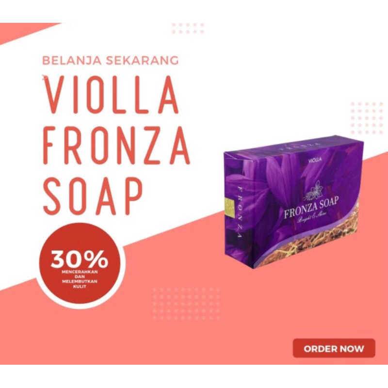 BEST SELLER VIOLLA FRONZA SOAP SABUN SAFFRON PELEMBAB KULIT PENCERAH WAJAH