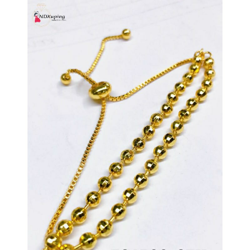 Gelang Tangan Serut Wanita 24K Xuping Fashion Biji Lada N18032303