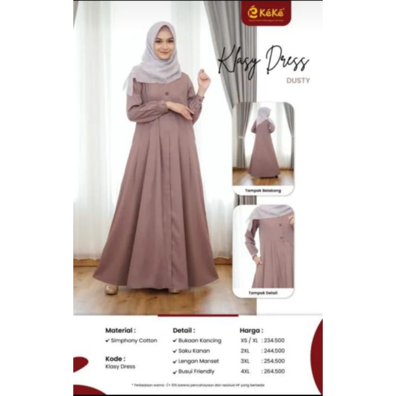 CODGAMIS KEKE KLASSY DRESS 01/GAMIS MUSLIMAH