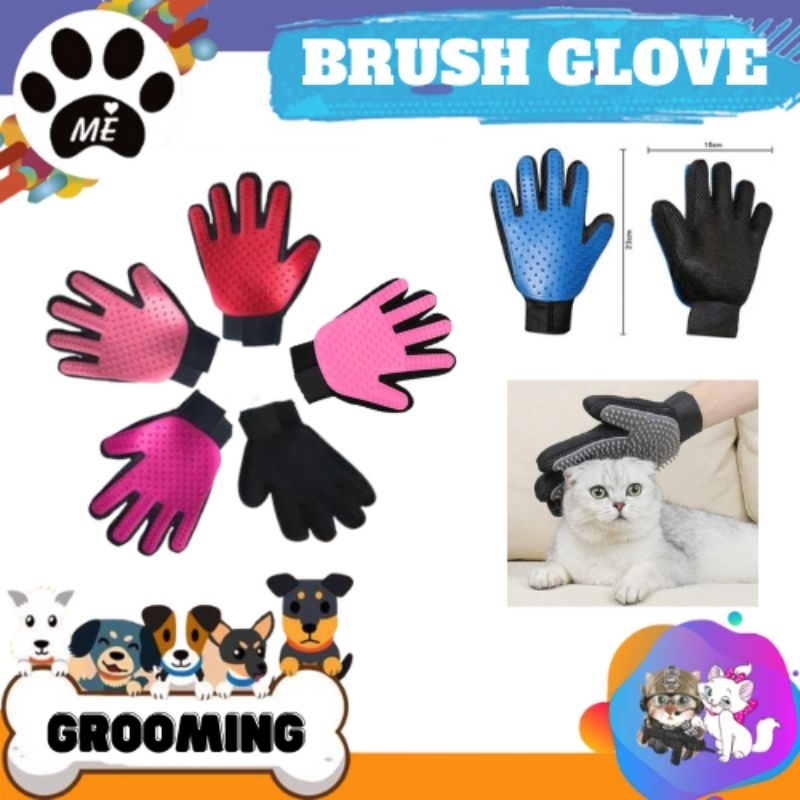 Pet Grooming Brush &quot;BRUSH GLOVE&quot; Sikat Pembersih Bulu