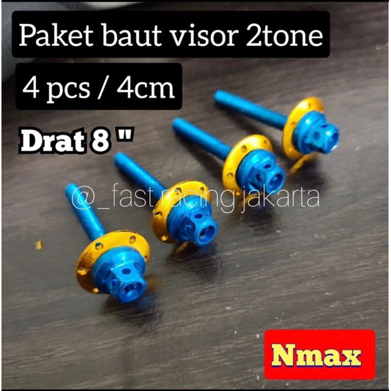 Baut Probolt Visor Windshield Winsil Almini Nmax Lexi Aerox Xmax X max Ninja PCX ADV Uk 5 x 40mm harga 4pcs