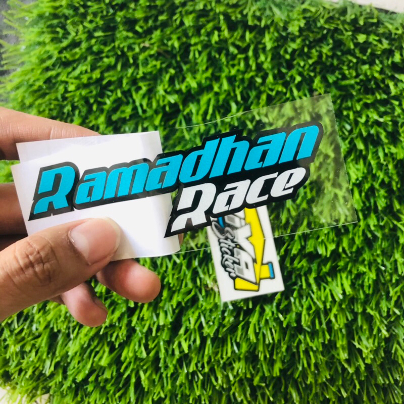 Stiker RAMADHAN RACE sticker cutting ramadhan ya balapan v.1