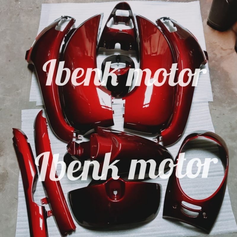 Cover Body Halus Scoopy Fi Merah Dark Candy/Body Alus Scoopy Fi Esp Dark Red Candy
