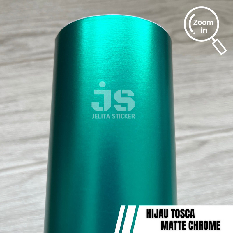 Skotlet Hijau Tosca Matte Chrome / Sticker Tosca Satin Metalik Doff