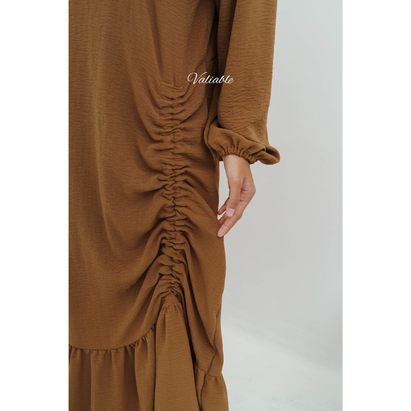 Halwa Drawstring Maxy Dress Valiable