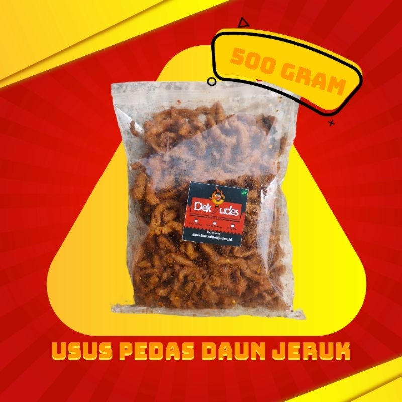 

usus Krispy pedas daun jeruk kemasan 500 gram