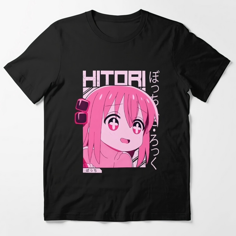 Tshirt Hitori Goto Kanji Anime Manga Bocchi The Rock Premium Unisex