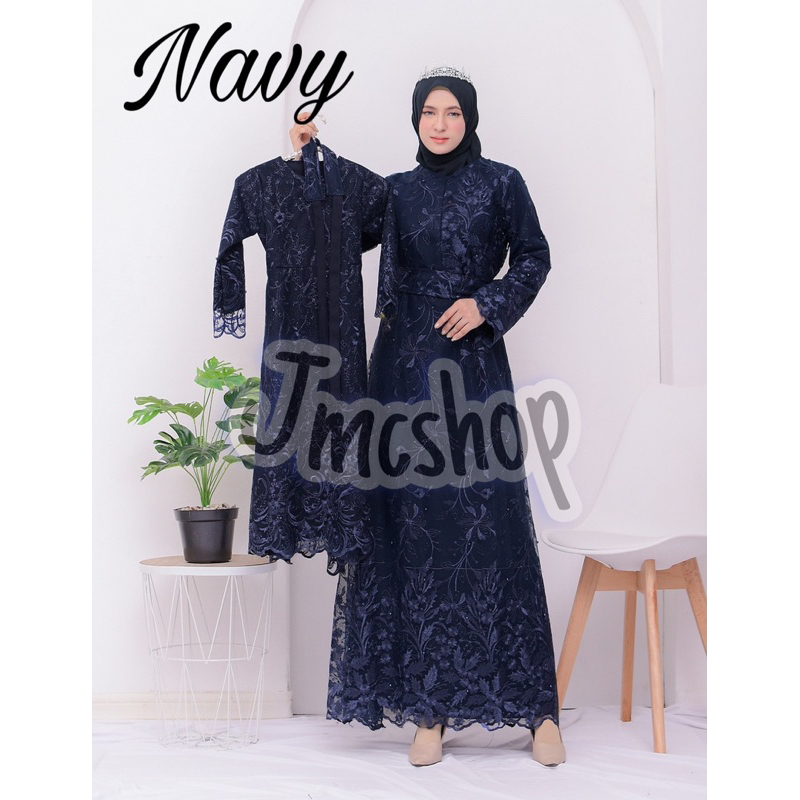 Gamis Sarah bisa couple ibu dan anak/ gaun dress mewah kondangan lebaran bridesmaid terbaru busui friendly